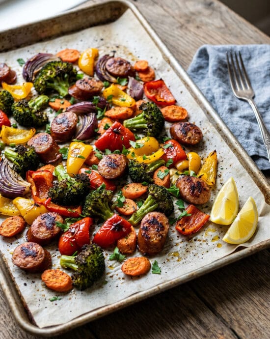 Sheet Pan Sausage & Vegetables
