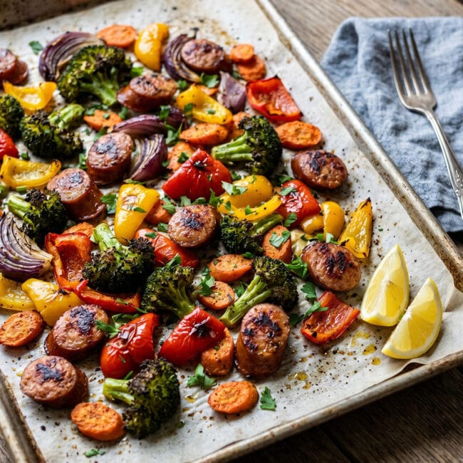 Sheet Pan Sausage & Vegetables