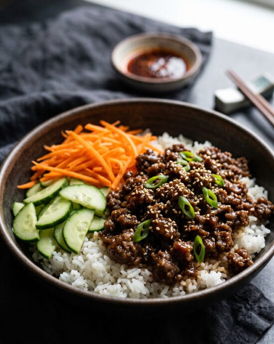 Korean Ground Beef Bowl