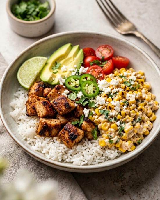 Street Corn Chicken Bowl