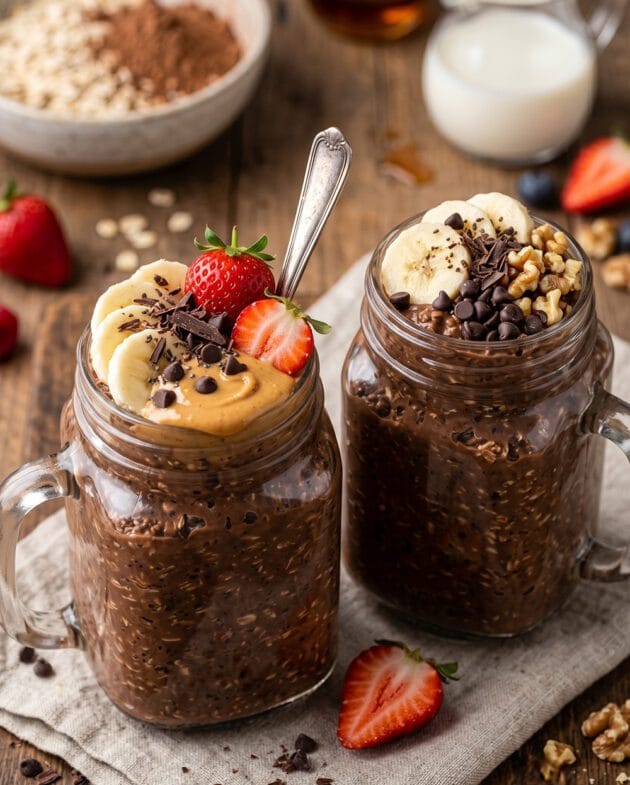 Brownie Batter Overnight Oats