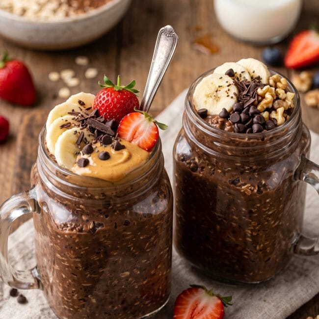Brownie Batter Overnight Oats