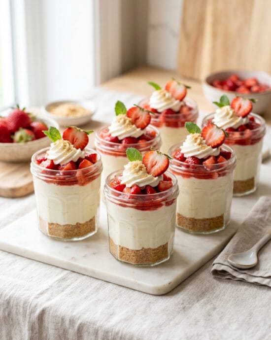 Strawberry Cheesecake Cups
