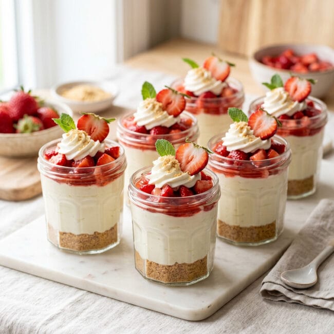 Strawberry Cheesecake Cups
