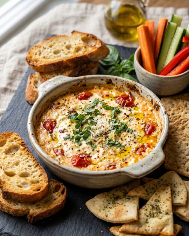 Baked Feta Pasta Dip