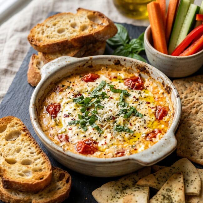 Baked Feta Pasta Dip