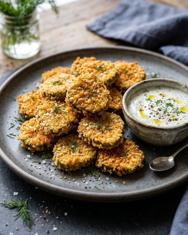 Crispy Air Fryer Pickle Chips