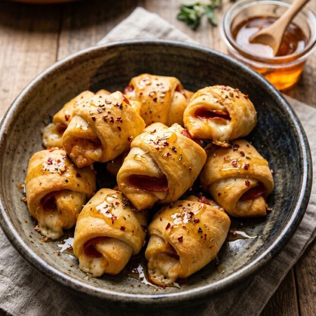 Hot Honey Pepperoni Bites