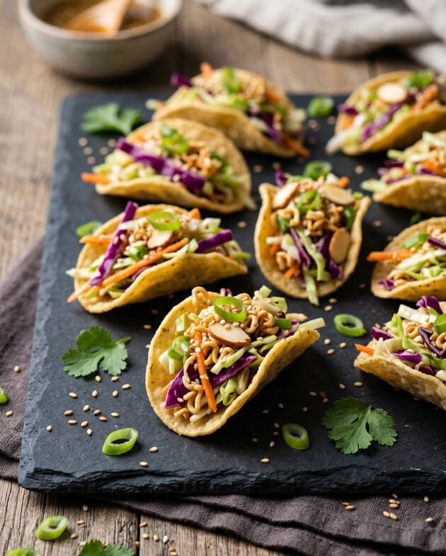 Crunchy Ramen Slaw Bites