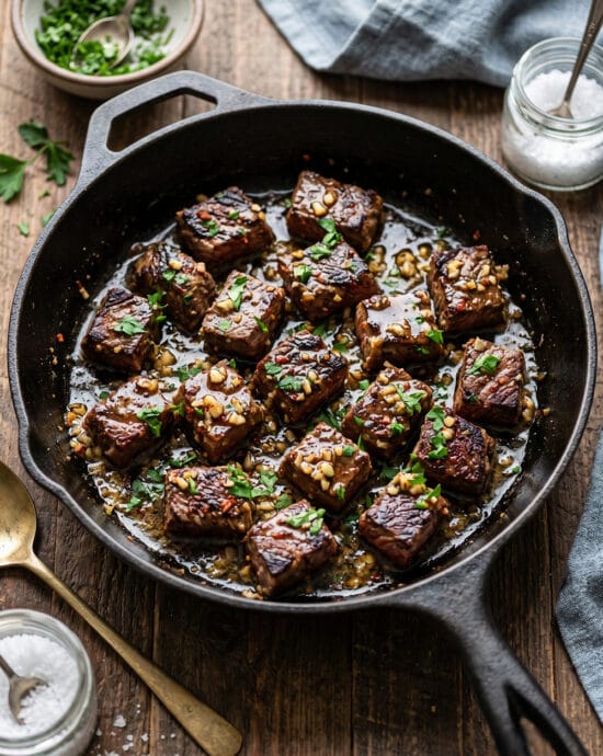 One-Pan Garlic Butter Steak Bites