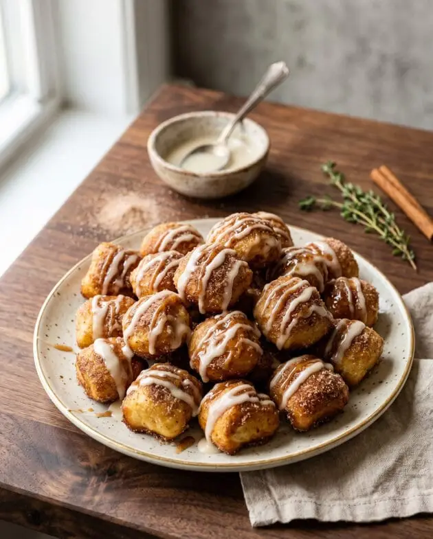 Air Fryer Cinnamon Roll Bites
