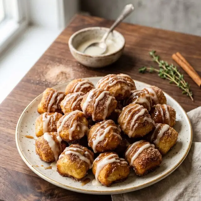 Air Fryer Cinnamon Roll Bites