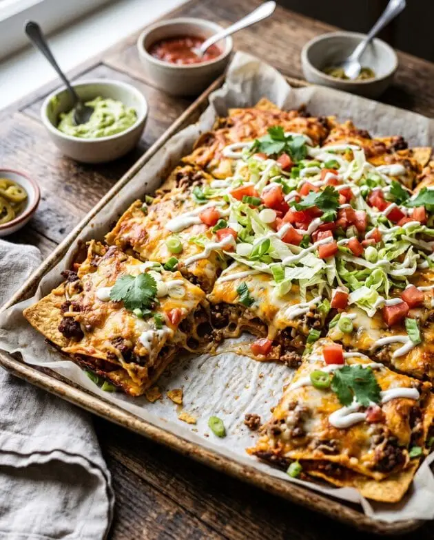 Sheet Pan Taco Crunch Melt
