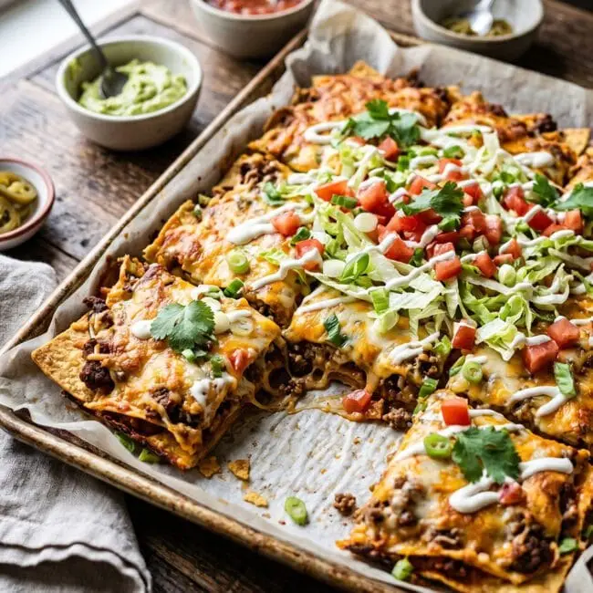 Sheet Pan Taco Crunch Melt