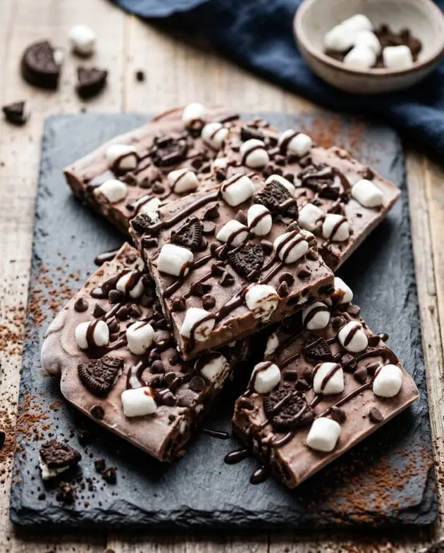 Frozen Hot Chocolate Bark