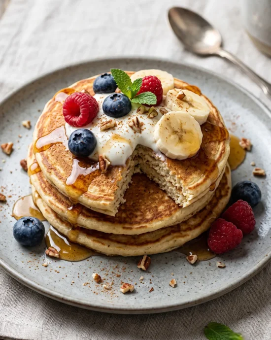 Protein-Packed Cottage Cheese Pancakes Recipe